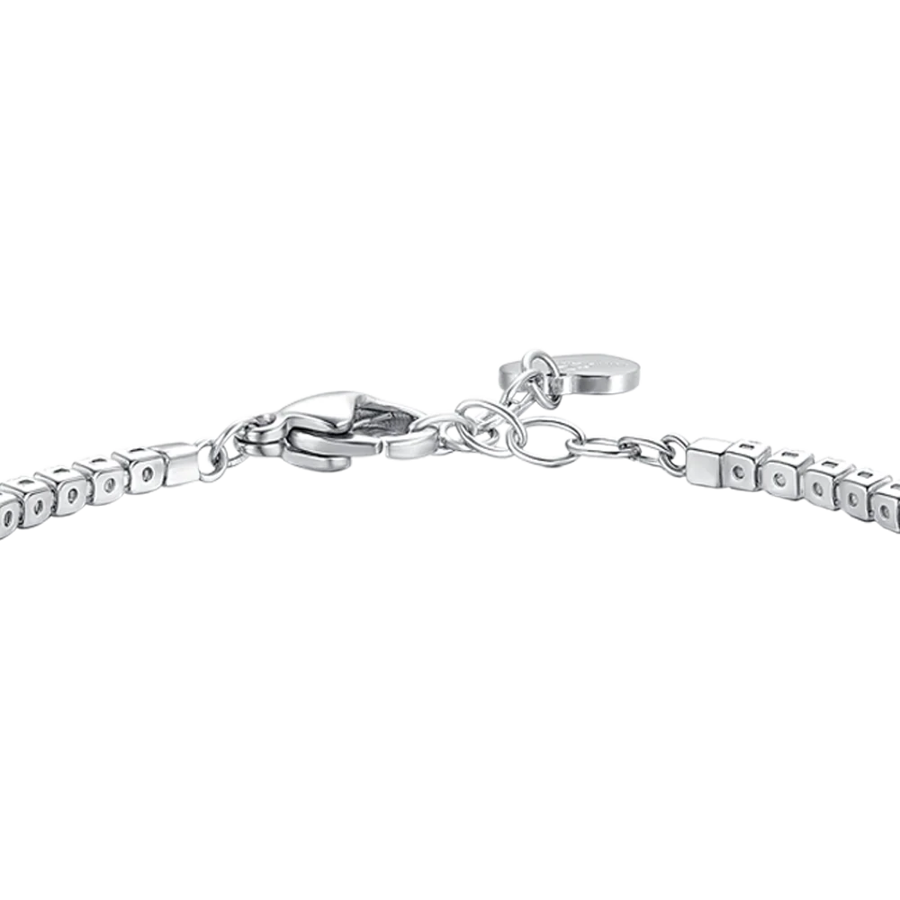 BRACCIALE TENNIS DONNA IN ACCIAIO CON ZIRCONI VIOLA - Image 5