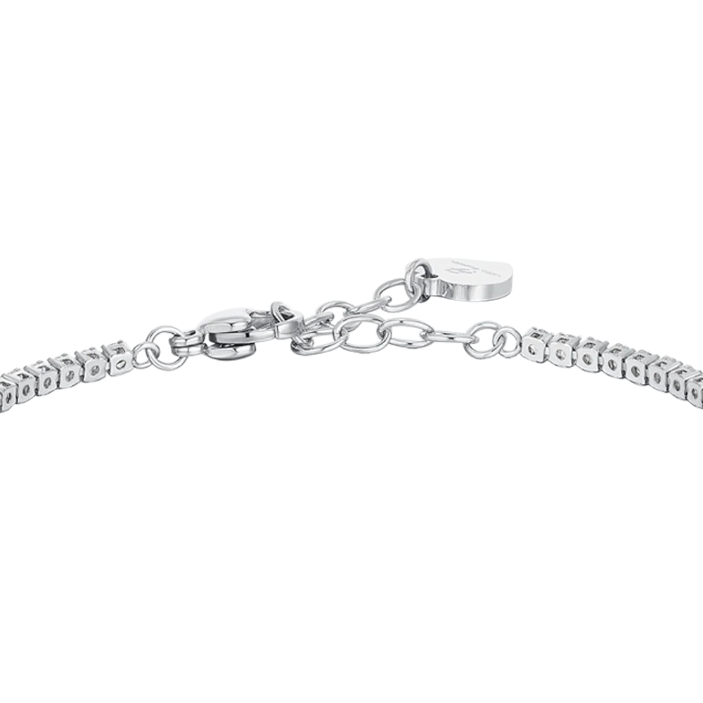 BRACCIALE TENNIS DONNA IN ACCIAIO QUADRIFOGLIO GIREVOLE - Image 6