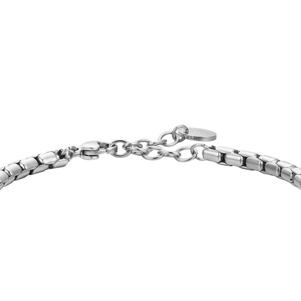 BRACCIALE UOMO IN ACCIAIO AGATA NERA - Image 5