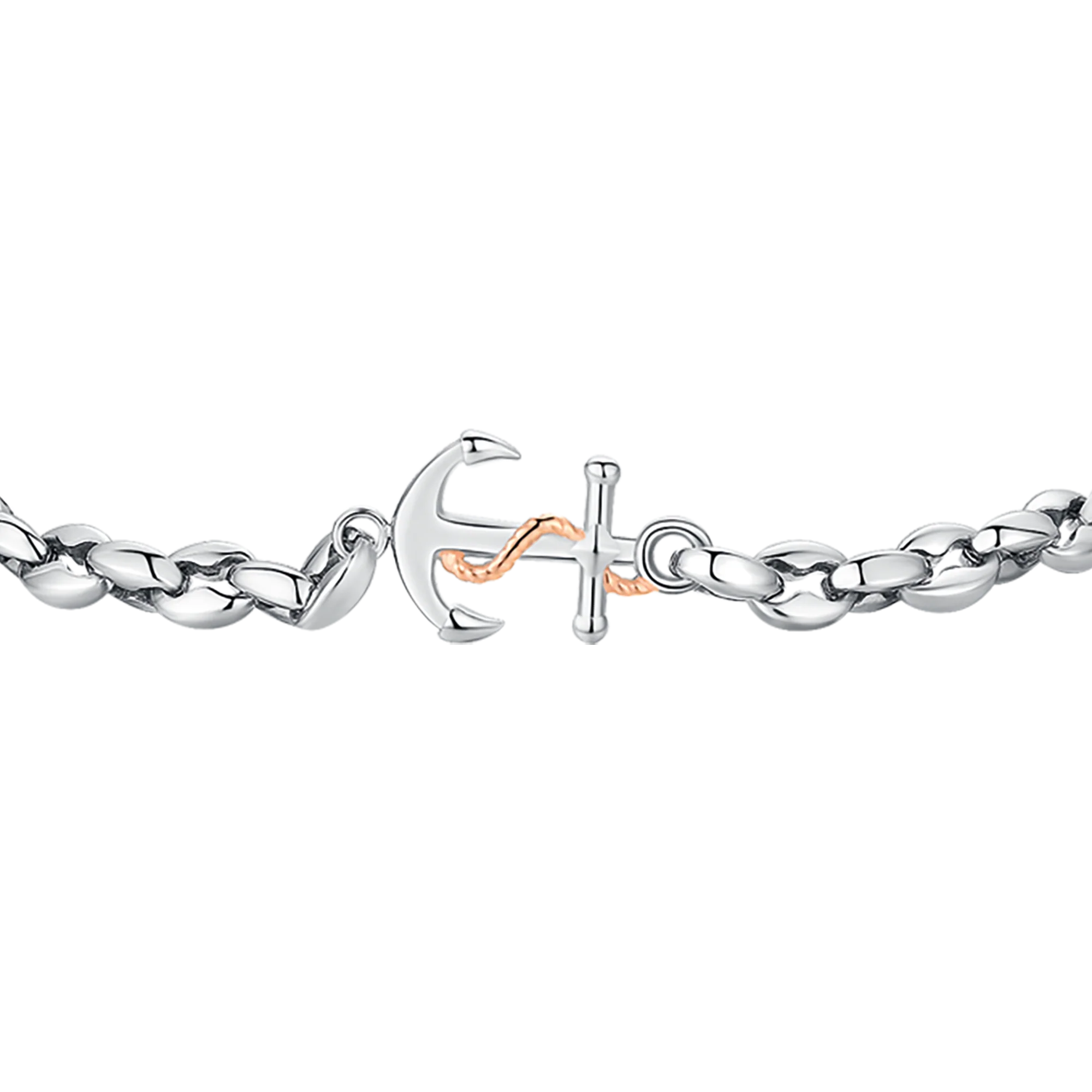 BRACCIALE UOMO IN ACCIAIO CON ANCORA - Image 4