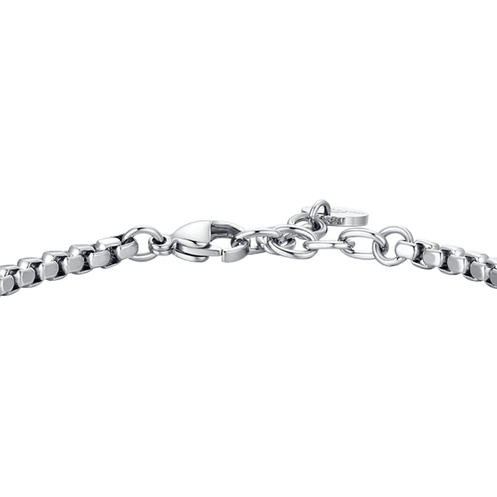 BRACCIALE UOMO IN ACCIAIO CON ANCORA ED ELEMENTI IN ACCIAIO - Image 5