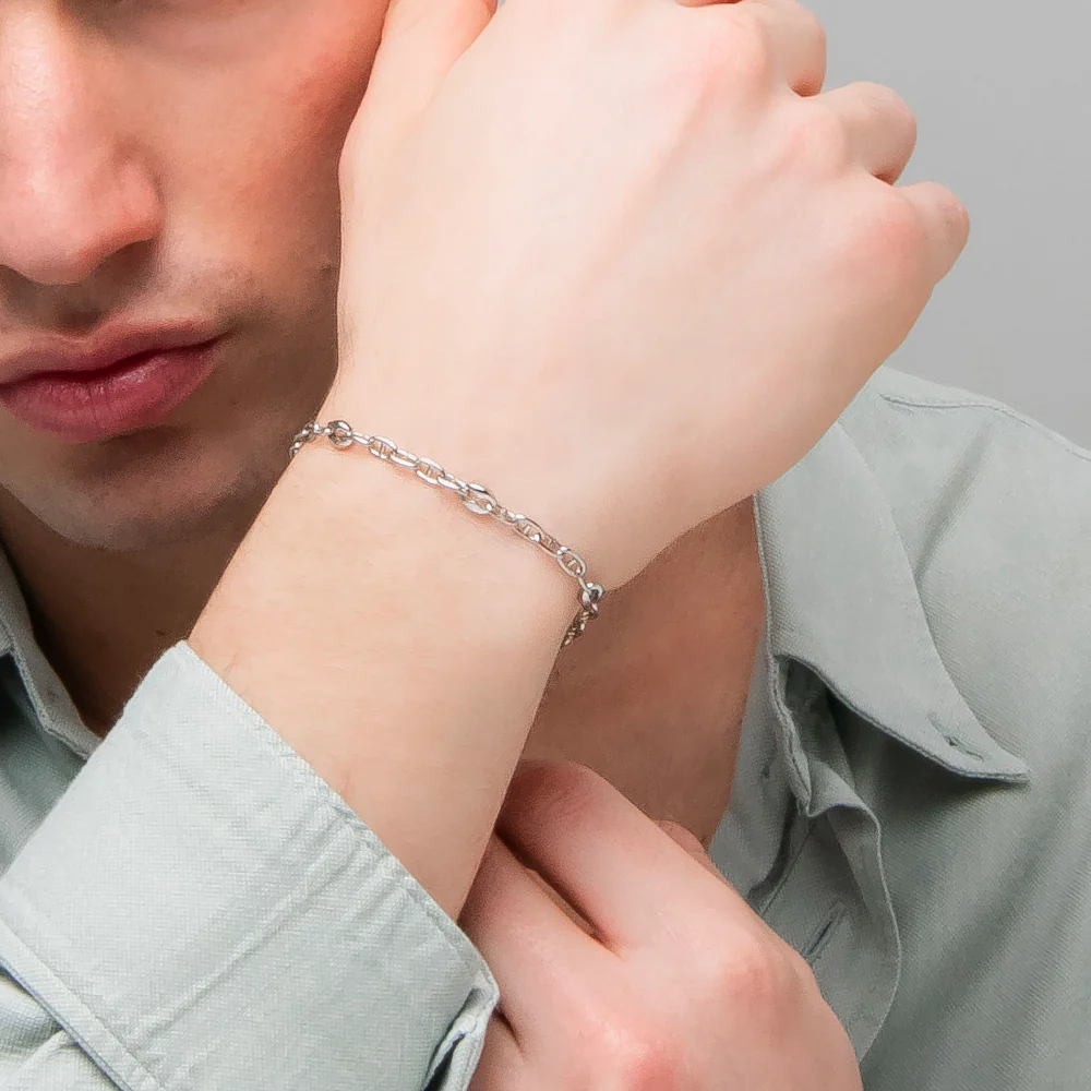 BRACCIALE UOMO IN ACCIAIO CON ELEMENTI IN ACCIAIO - Image 2