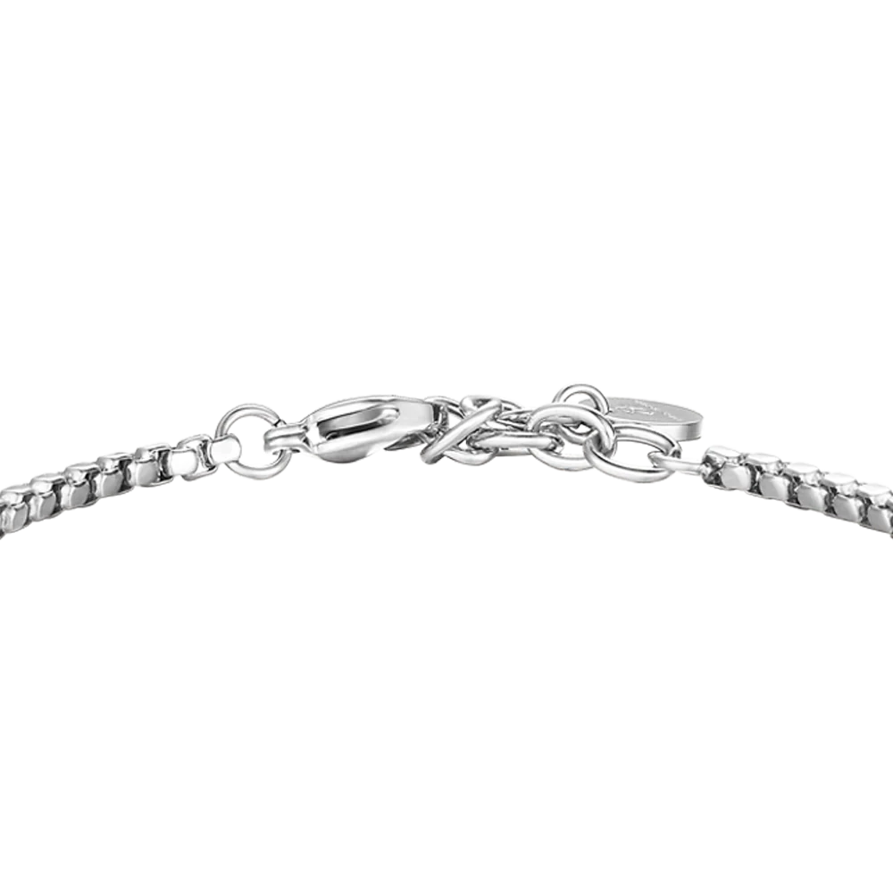 BRACCIALE UOMO IN ACCIAIO CON ELEMENTI IN ACCIAIO IP BLU - Image 5