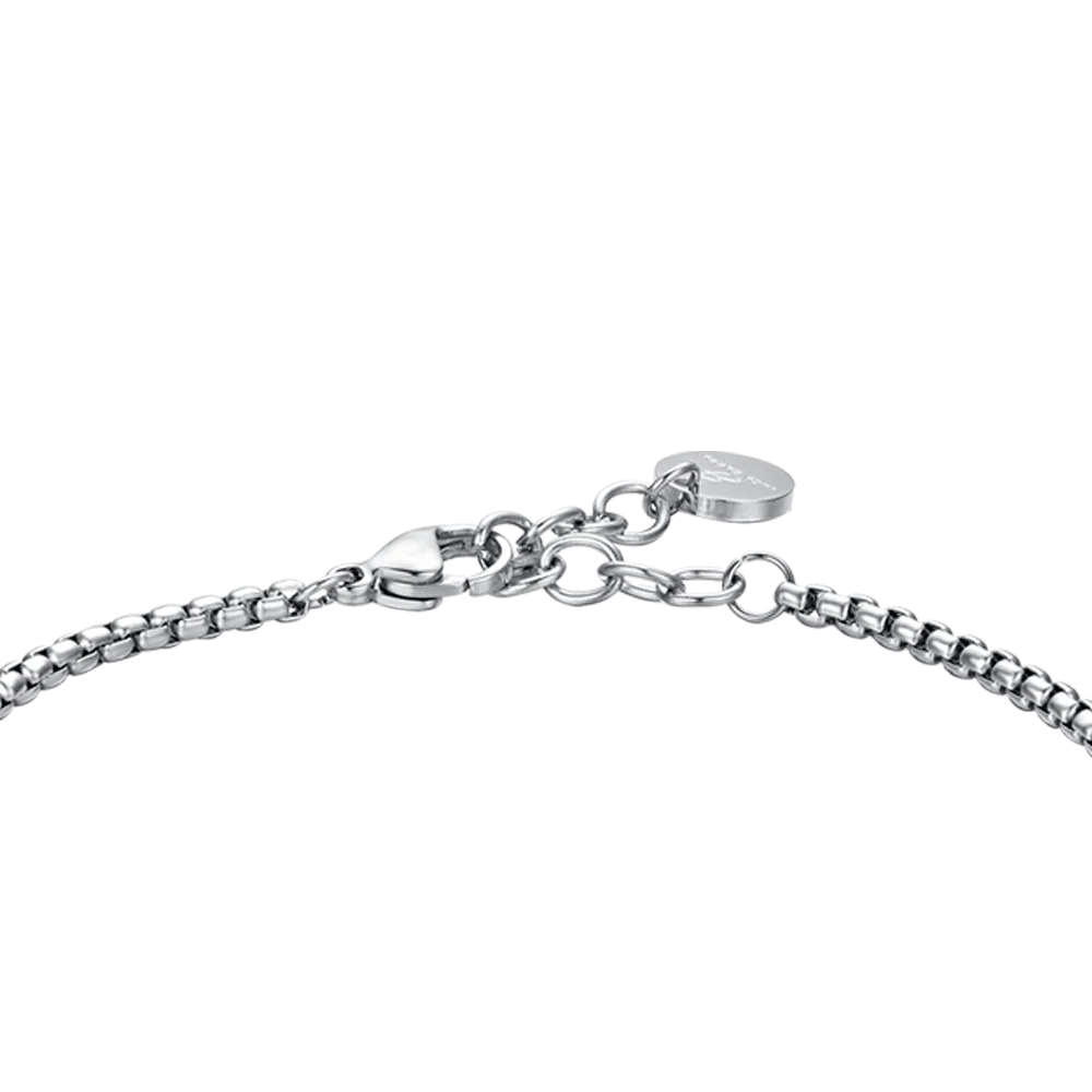 BRACCIALE UOMO IN ACCIAIO CON ELEMENTI IP NERO ED IP ROSE - Image 5
