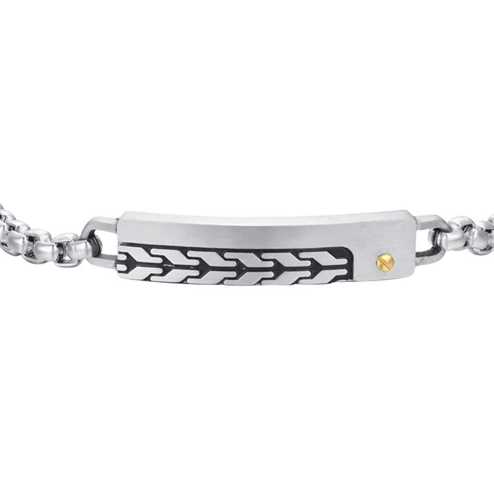 BRACCIALE UOMO IN ACCIAIO CON ELEMENTO - Image 4