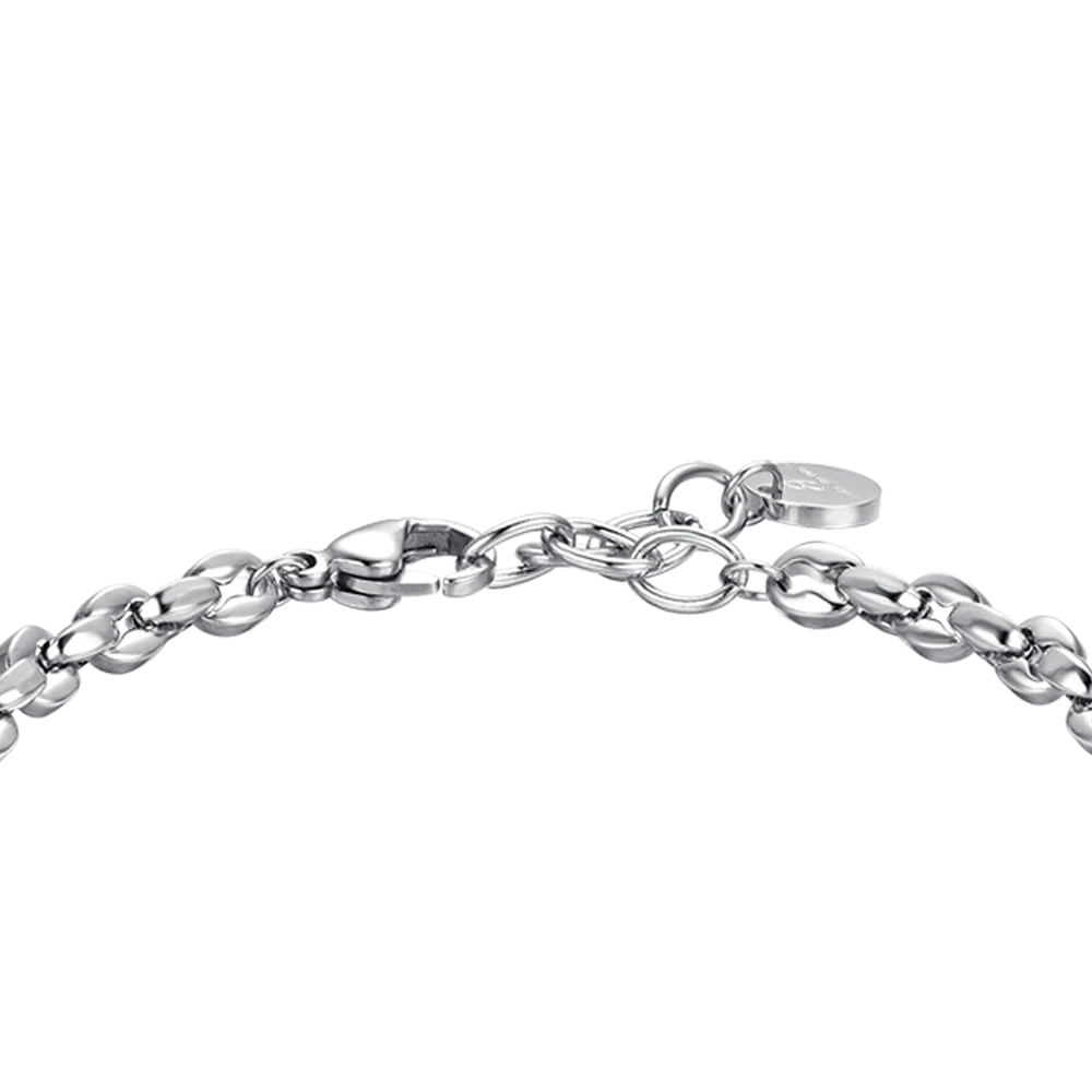 BRACCIALE UOMO IN ACCIAIO CON ELEMENTO IP NERO - Image 5