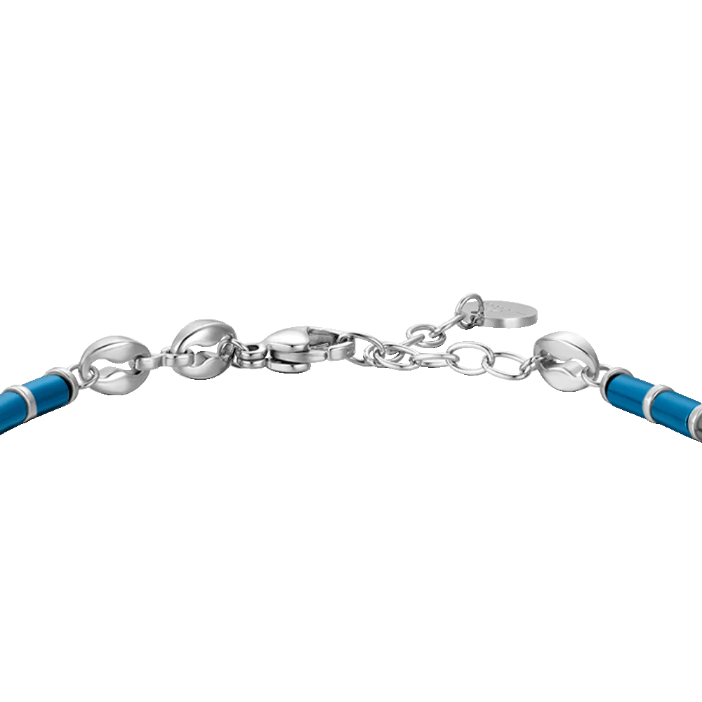 BRACCIALE UOMO IN ACCIAIO CON EMATITE BLU - Image 5