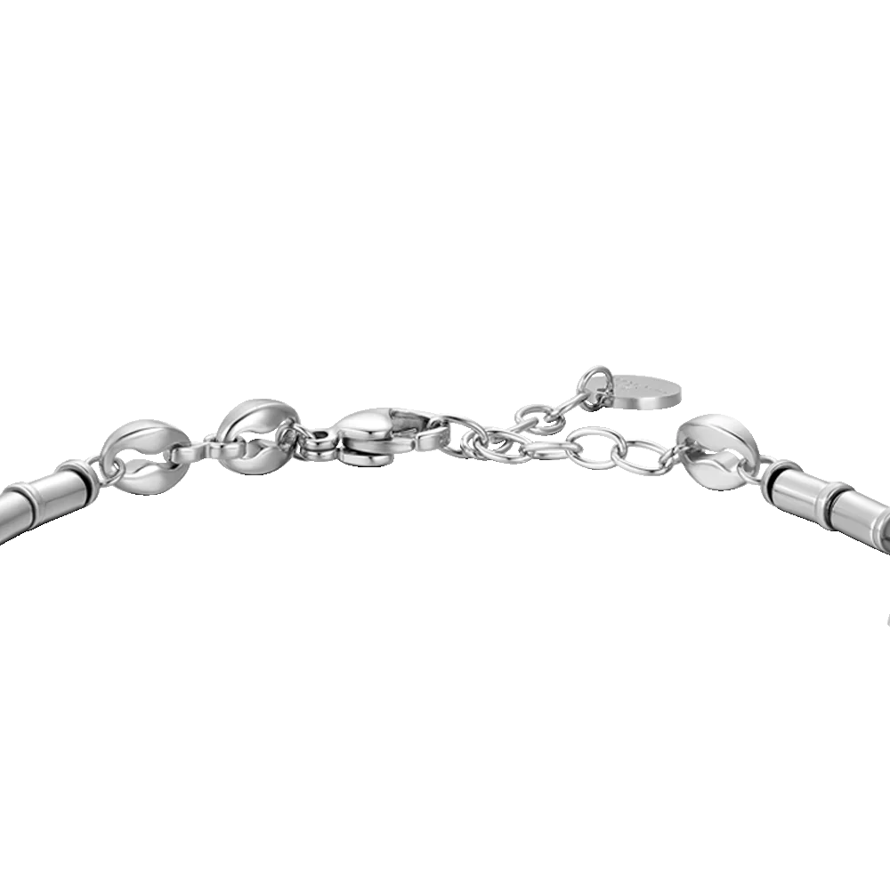 BRACCIALE UOMO IN ACCIAIO CON EMATITE SILVER - Image 5