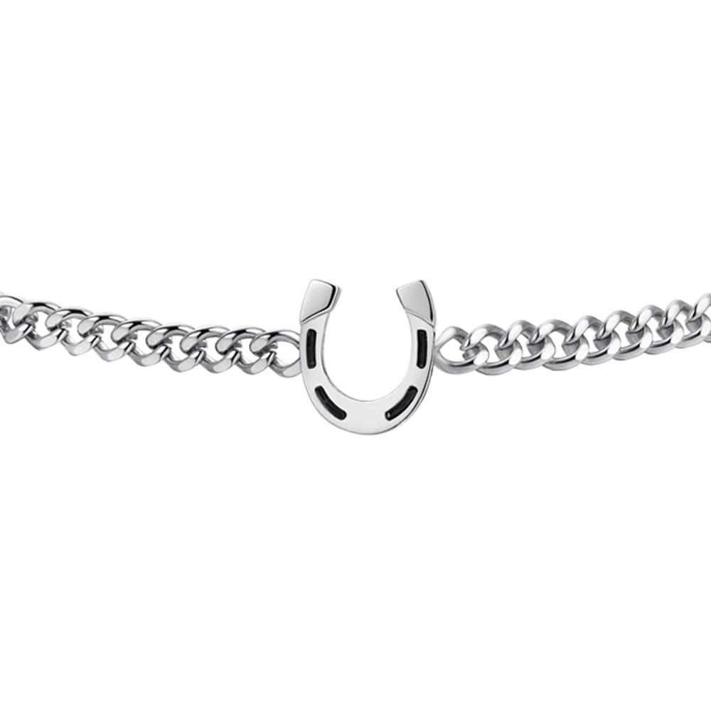 BRACCIALE UOMO IN ACCIAIO CON FERRO DI CAVALLO - Image 4