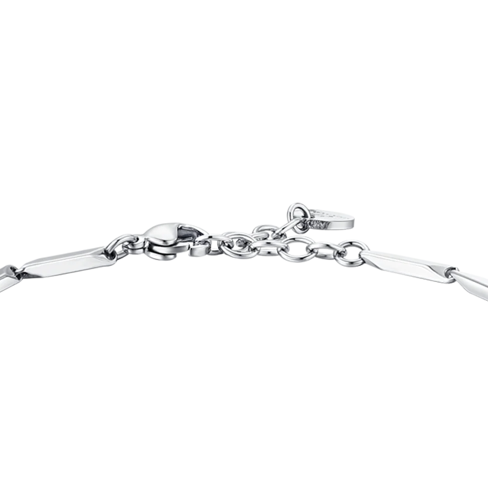 BRACCIALE UOMO IN ACCIAIO CON PIETRE AGATA - Image 5