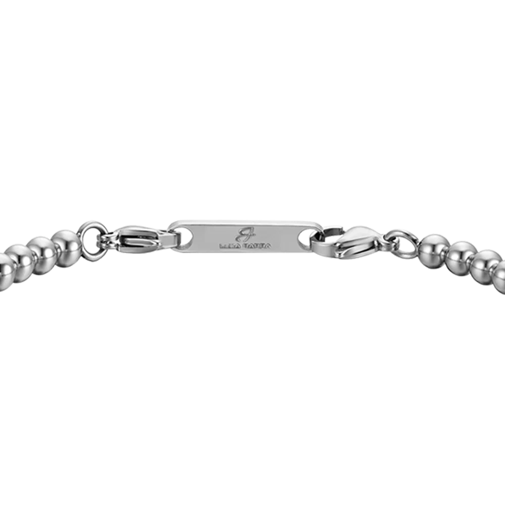 BRACCIALE UOMO IN ACCIAIO CON PIETRE OCCHIO DI TIGRE - Image 5