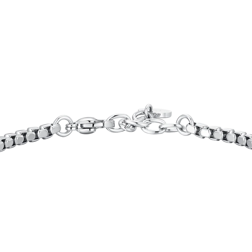 BRACCIALE UOMO IN ACCIAIO CON ROSA DEI VENTI ED ELEMENTI IN ACCIAIO IP NERO - Image 5