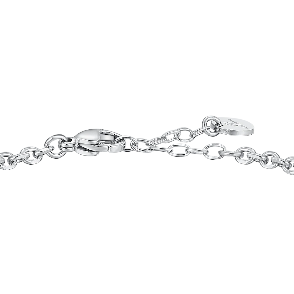 BRACCIALE UOMO IN ACCIAIO CON ROSA DEI VENTI ED ELEMENTI IN IP NERO - Image 6