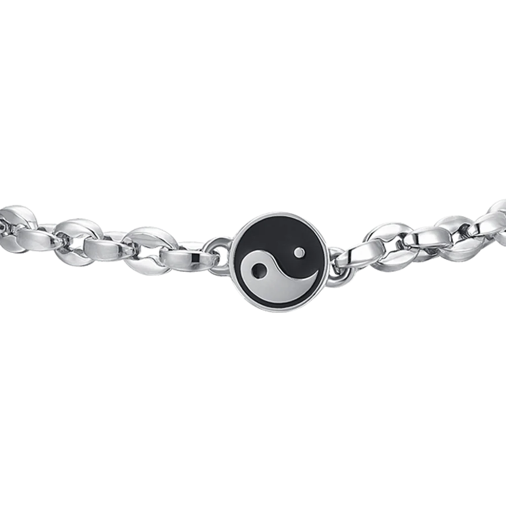 BRACCIALE UOMO IN ACCIAIO CON TAO - Image 4