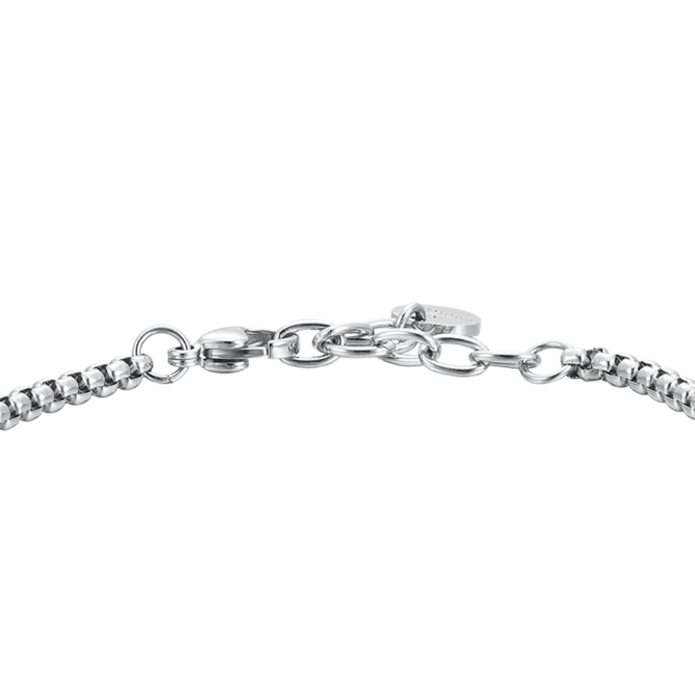 BRACCIALE UOMO IN ACCIAIO E CERAMICA CON ROSA DEI VENTI - Image 5