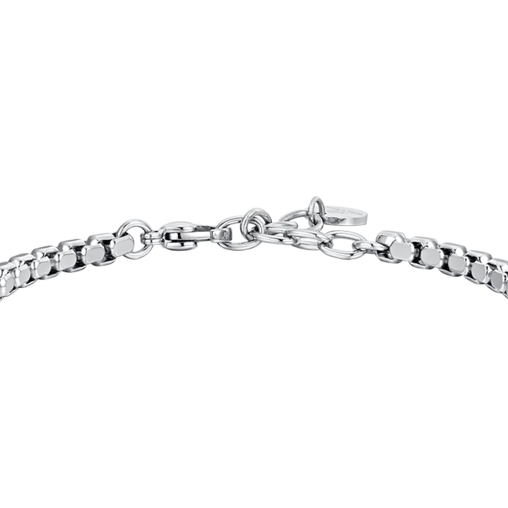 BRACCIALE UOMO IN ACCIAIO E CERAMICA NERA - Image 5