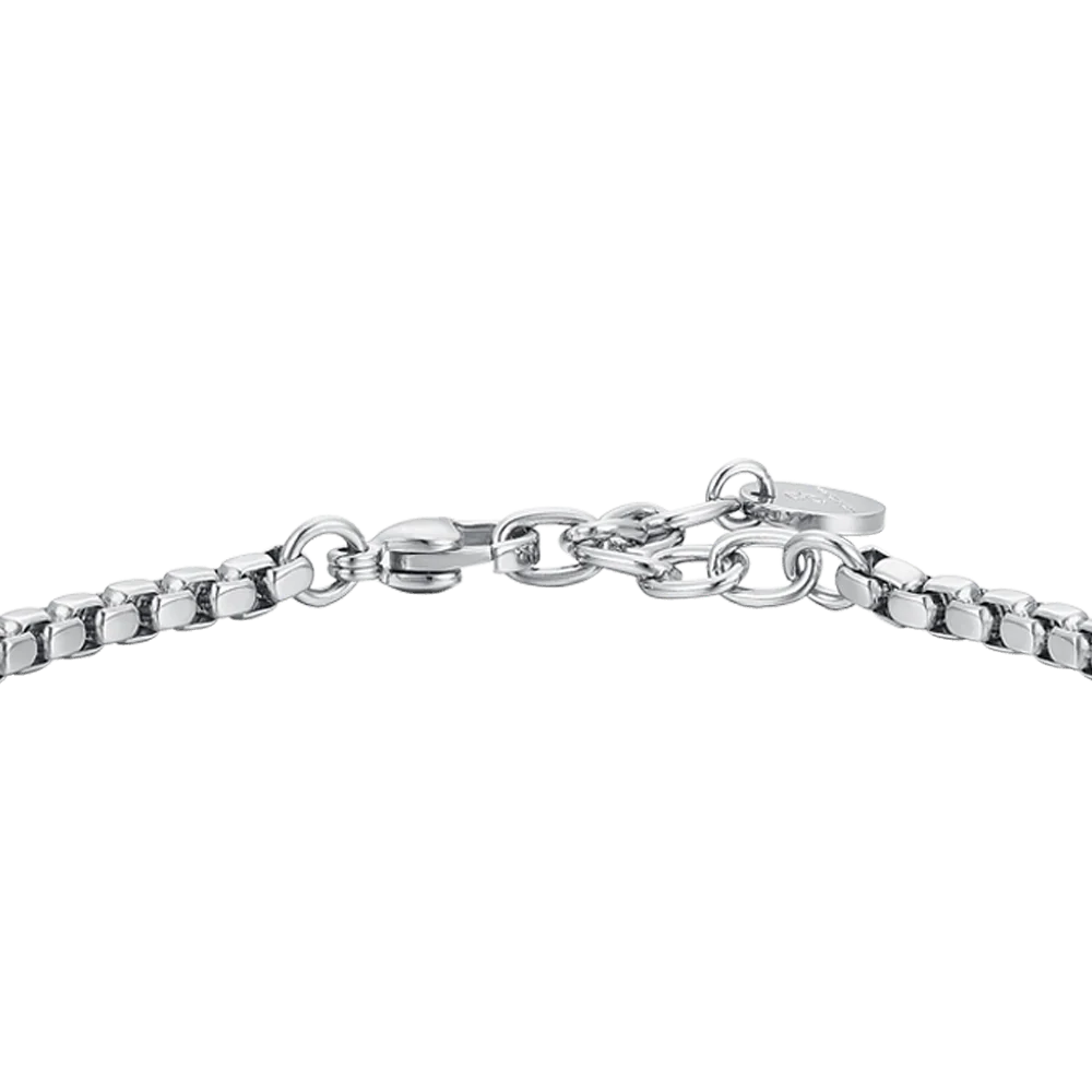 BRACCIALE UOMO IN ACCIAIO E CERAMICA NERA - Image 5
