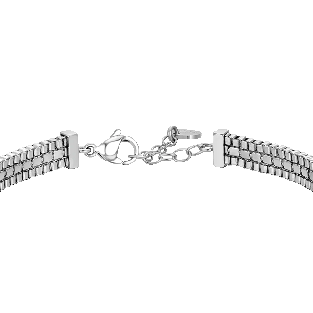BRACCIALE UOMO IN ACCIAIO E ZIRCONI BLU - Image 5