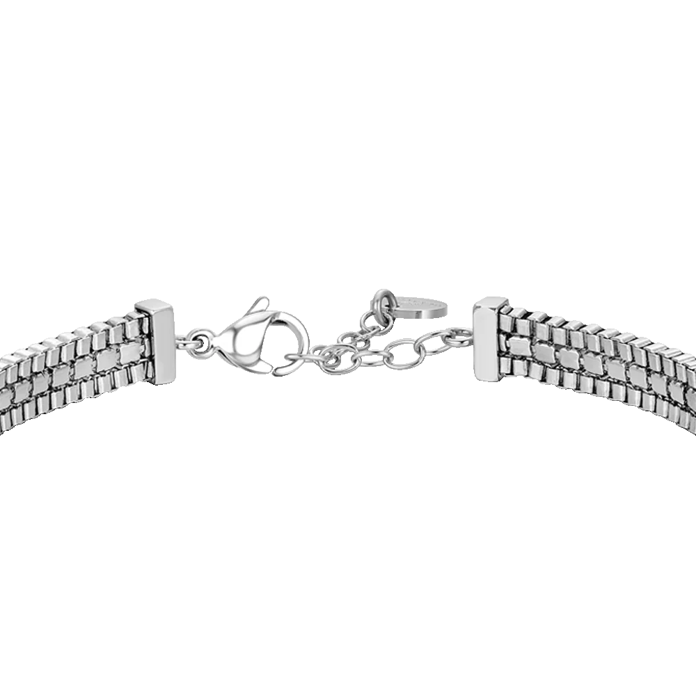 BRACCIALE UOMO IN ACCIAIO E ZIRCONI NERI - Image 5
