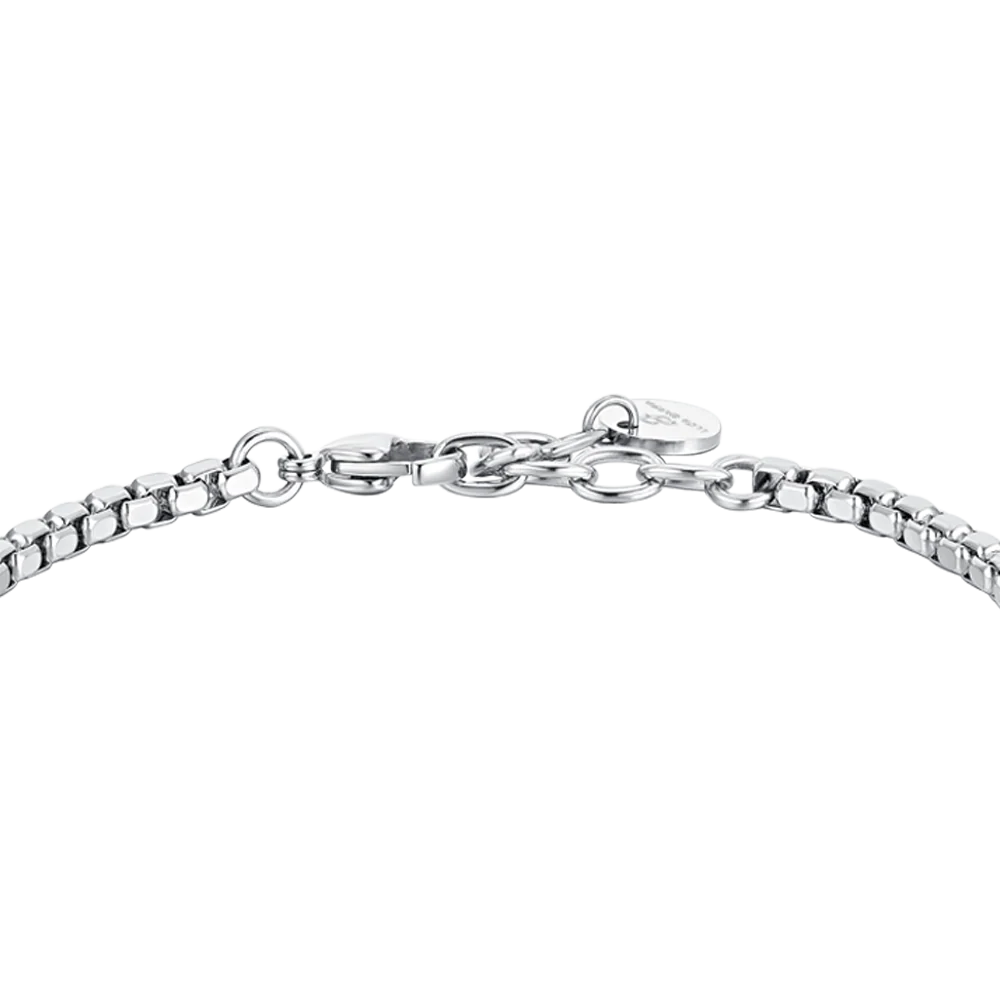 BRACCIALE UOMO IN ACCIAIO ELEMENTI IN ACCIAIO IP BLACK - Image 5