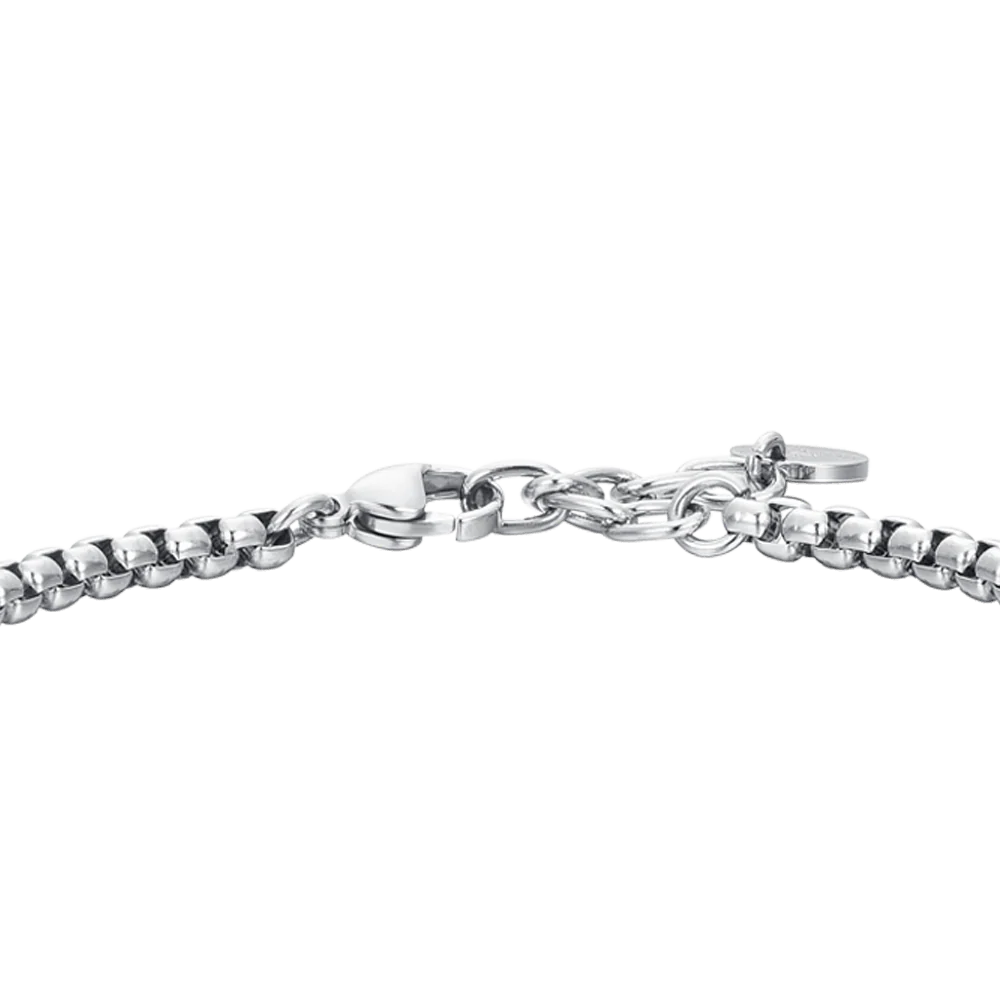 BRACCIALE UOMO IN ACCIAIO ELEMENTI IP NERO E ZIRCONE - Image 5