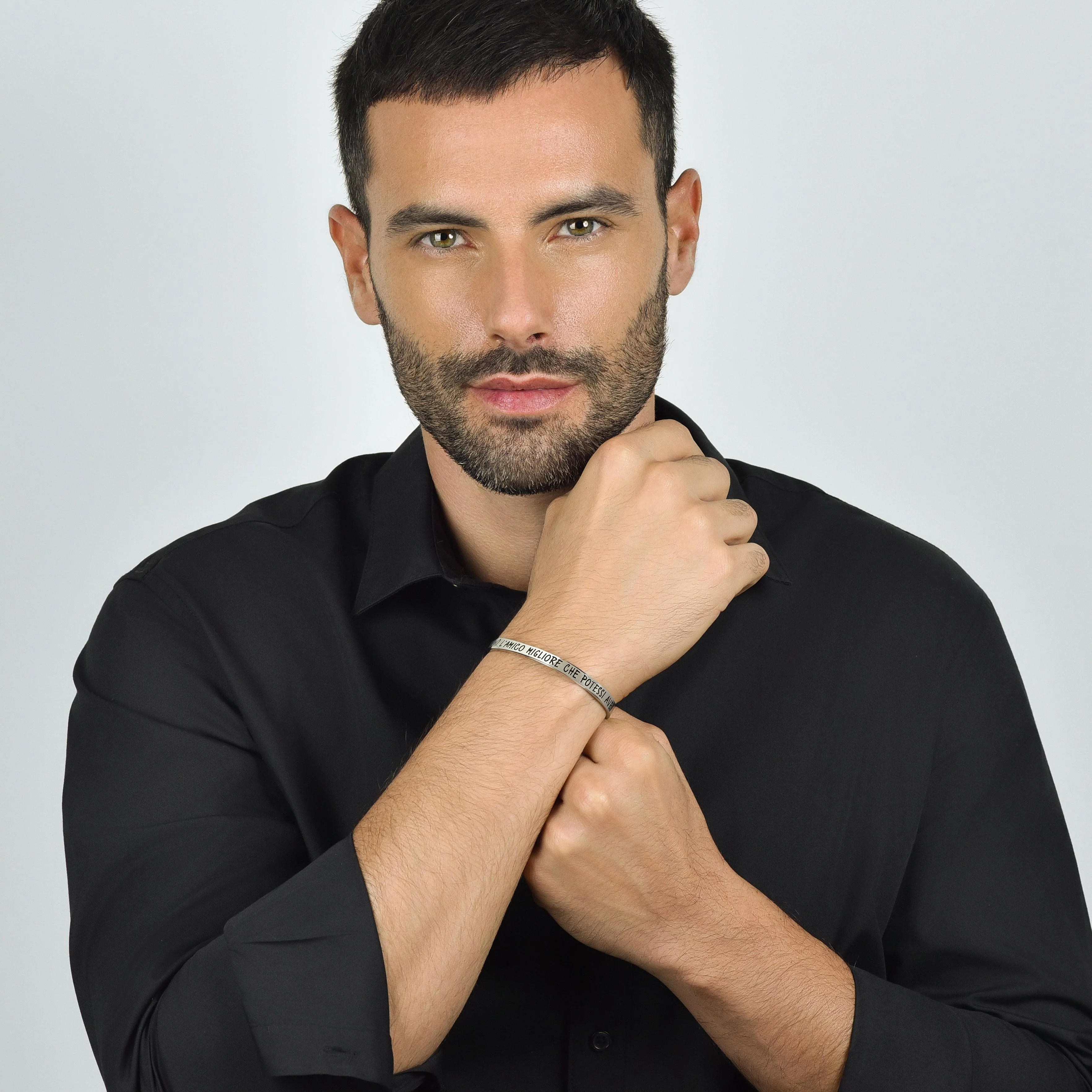 BRACCIALE UOMO IN ACCIAIO FRATELLO L'AMICO MIGLIORE CHE POTESSI AVERE - Image 3