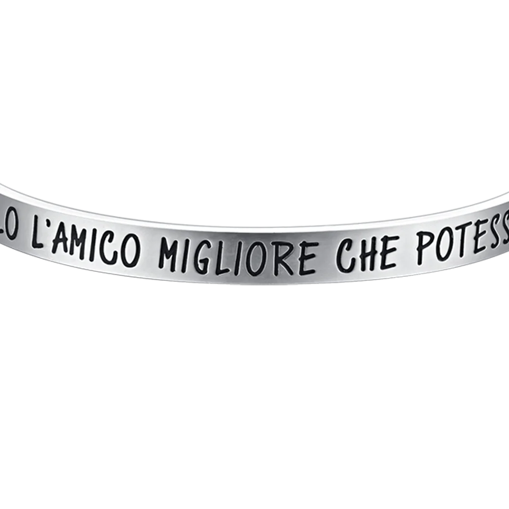 BRACCIALE UOMO IN ACCIAIO FRATELLO L'AMICO MIGLIORE CHE POTESSI AVERE - Image 4