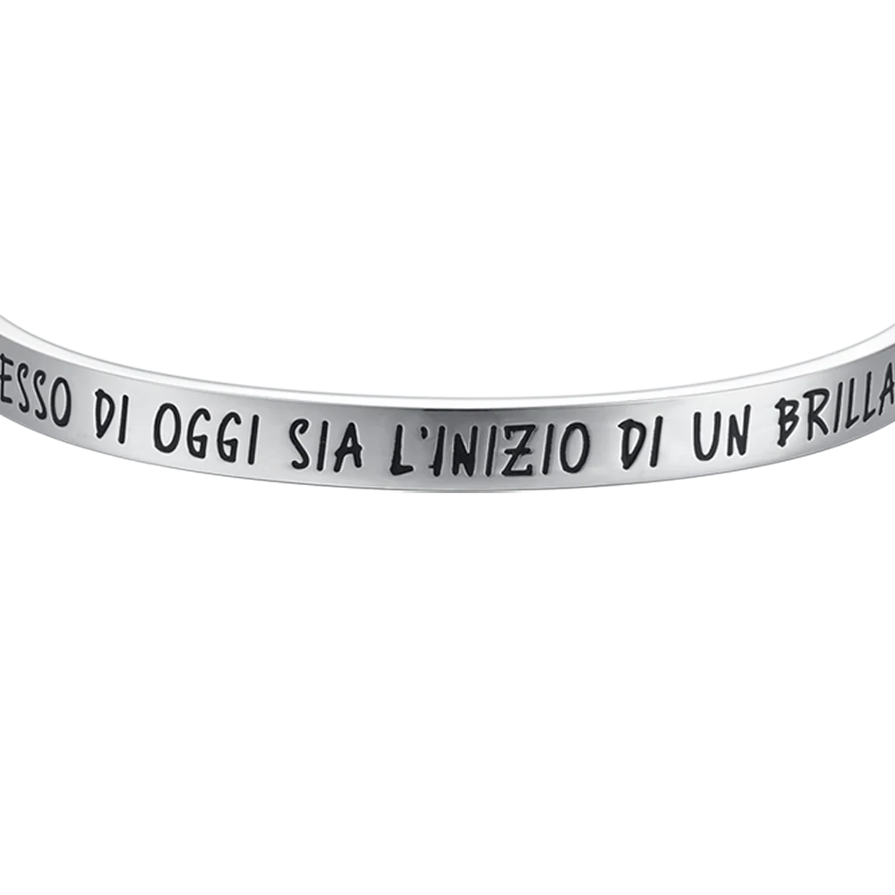 BRACCIALE UOMO IN ACCIAIO IL SUCCESSO DI OGGI SIA L'INIZIO DI UN BRILLANTE FUTUR - Image 4