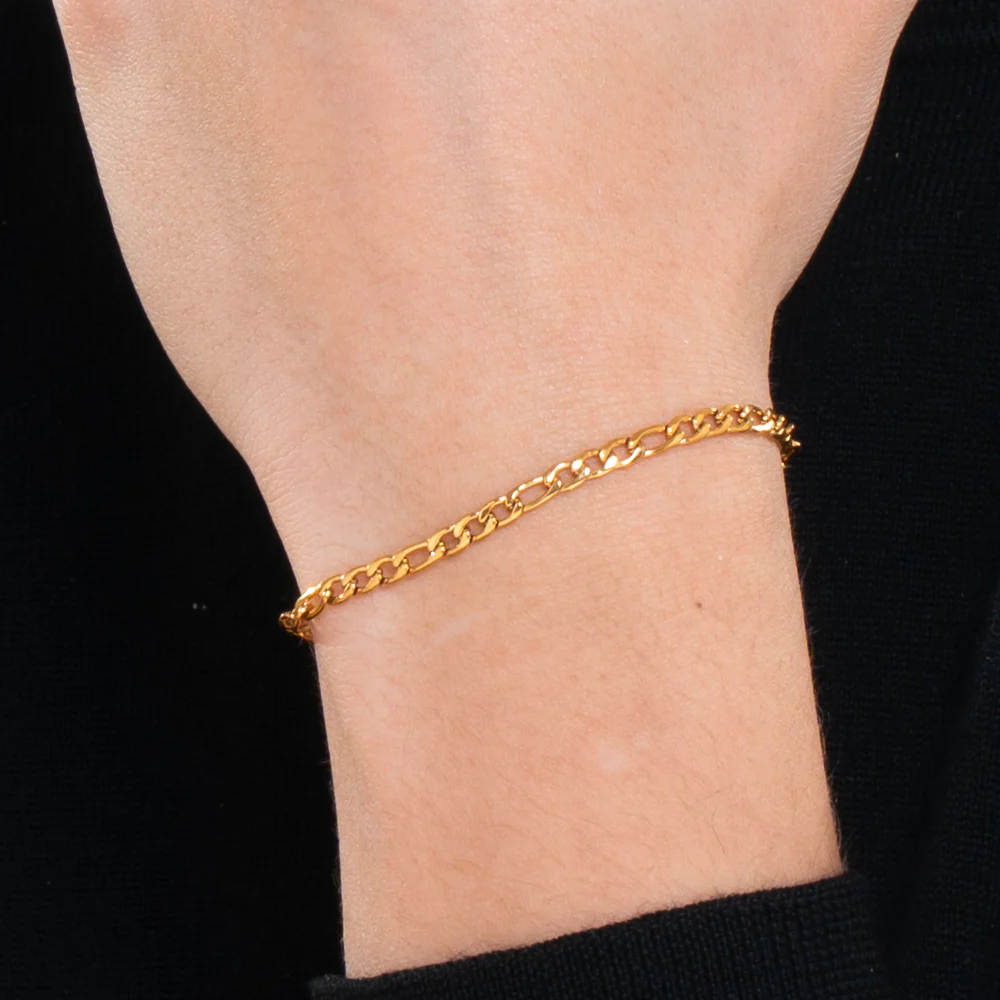 BRACCIALE UOMO IN ACCIAIO  IP GOLD - Image 2