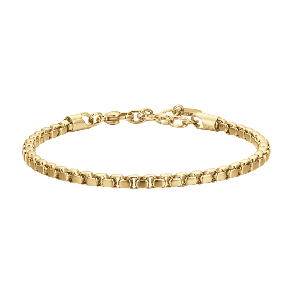 BRACCIALE UOMO IN ACCIAIO IP GOLD