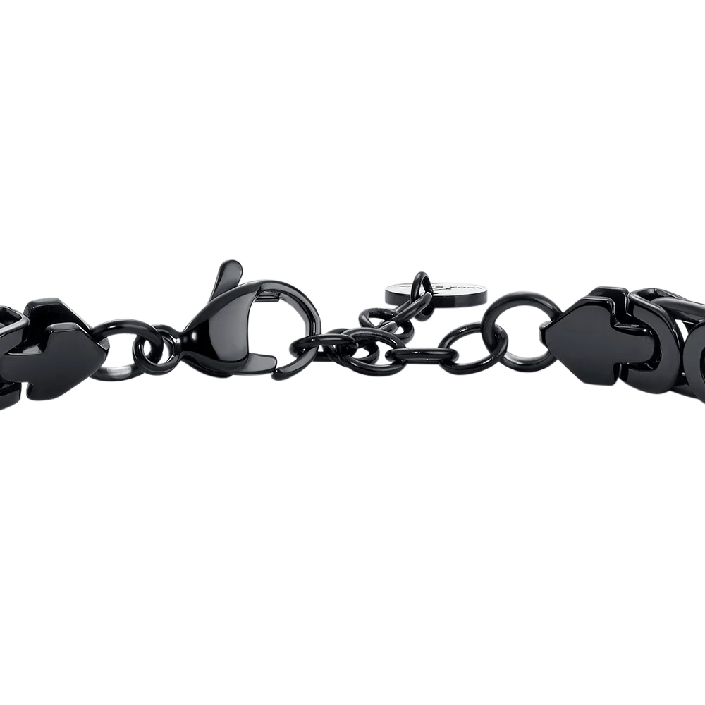 BRACCIALE UOMO IN ACCIAIO IP NERO - Image 6