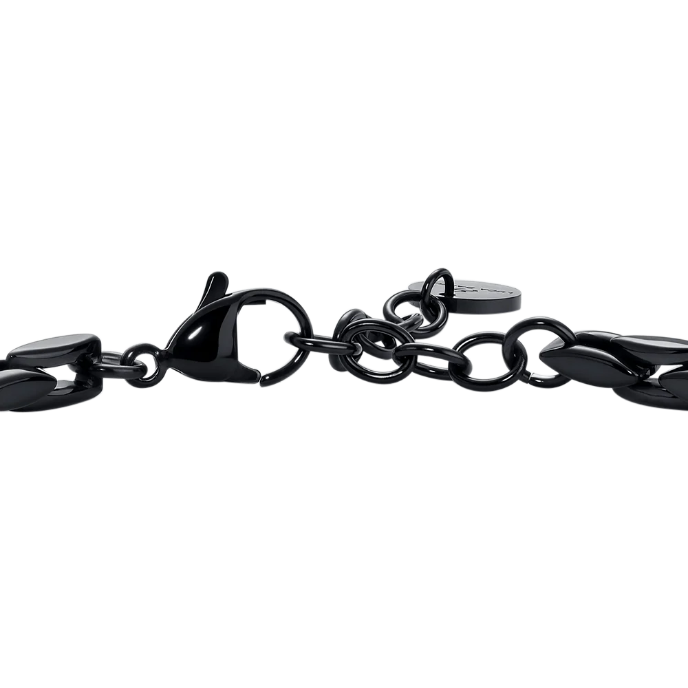 BRACCIALE UOMO IN ACCIAIO IP NERO - Image 6
