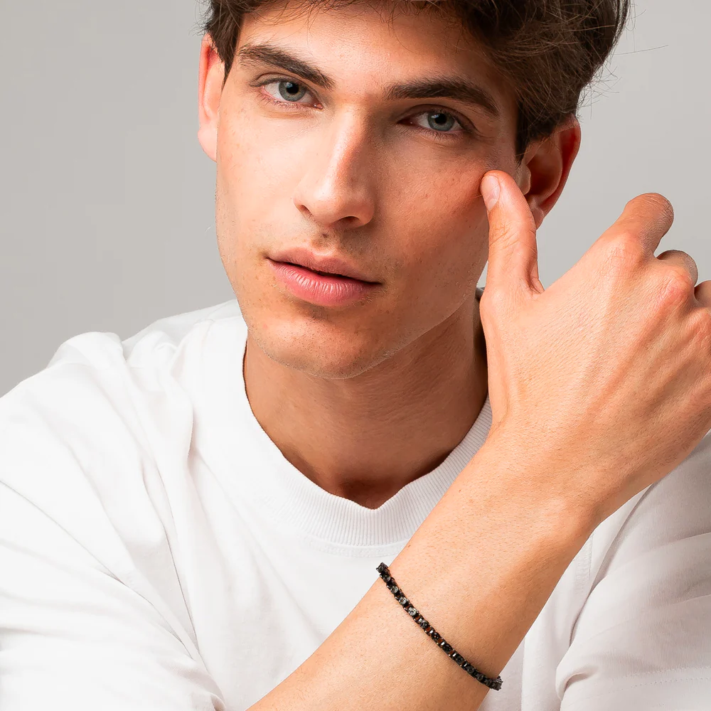BRACCIALE UOMO IN ACCIAIO IP NERO - Image 3