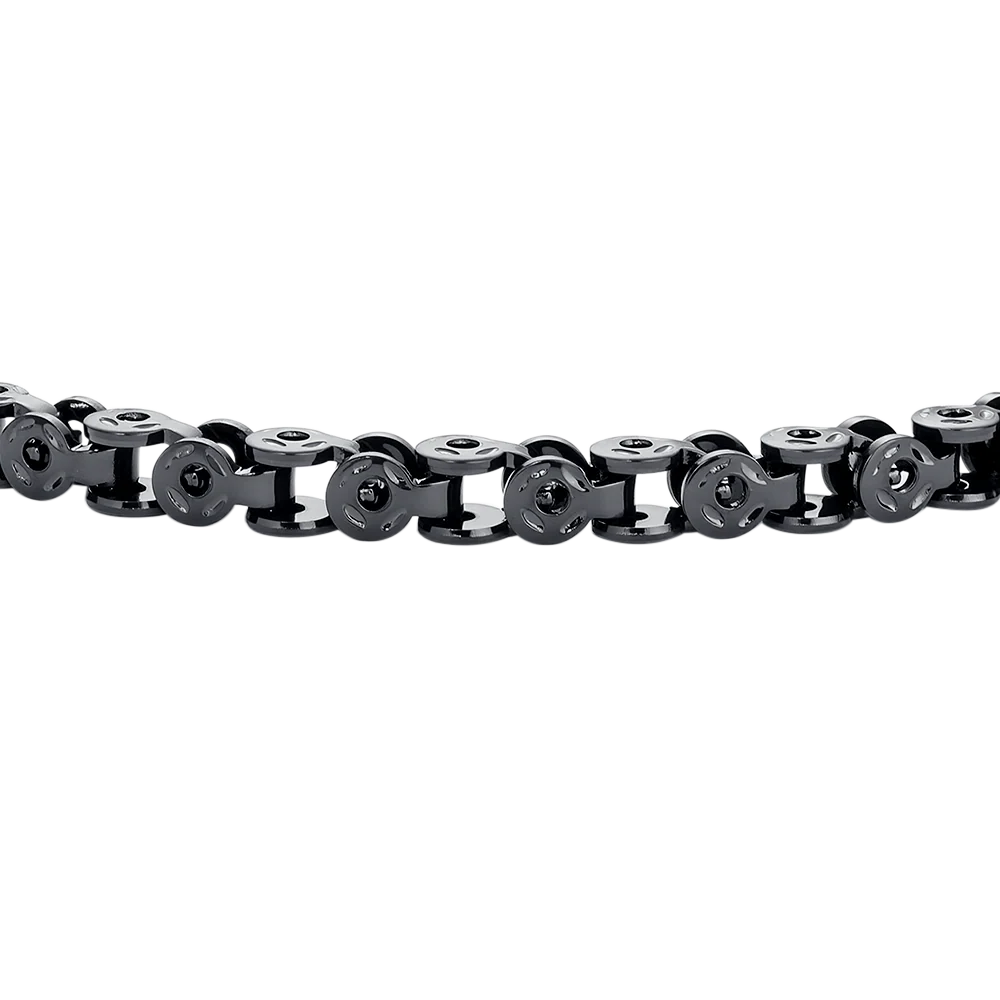 BRACCIALE UOMO IN ACCIAIO IP NERO - Image 4