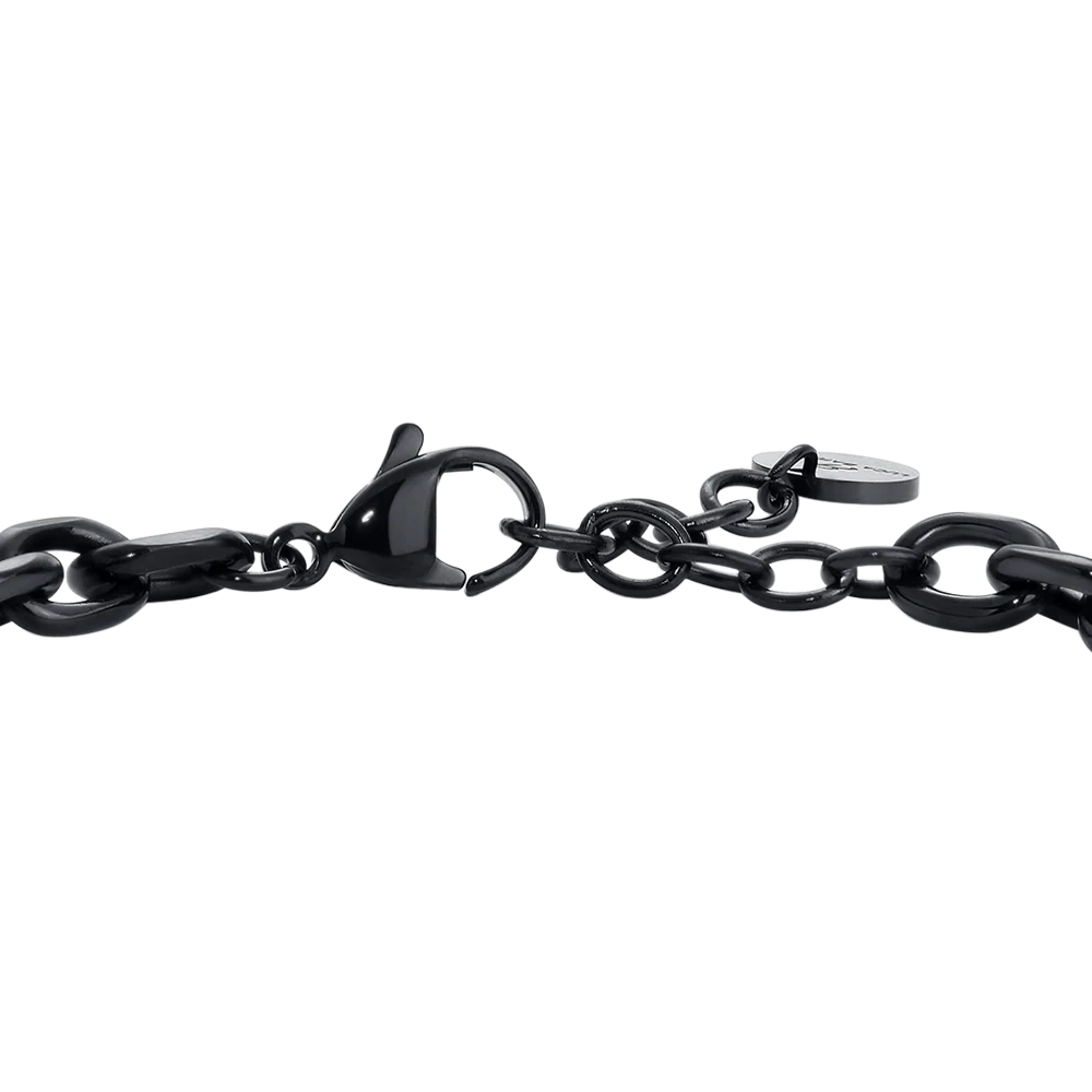 BRACCIALE UOMO IN ACCIAIO IP NERO - Image 6
