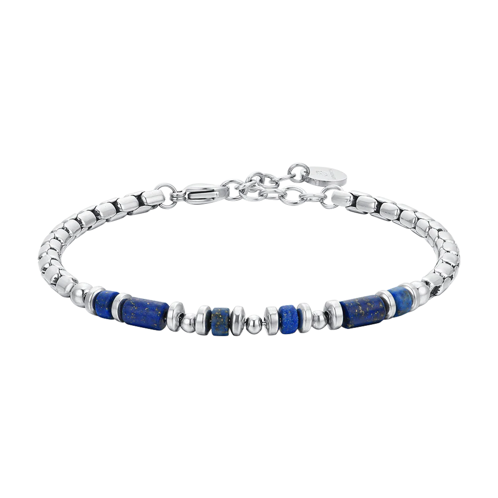 BRACCIALE UOMO IN ACCIAIO LAPIS BLU
