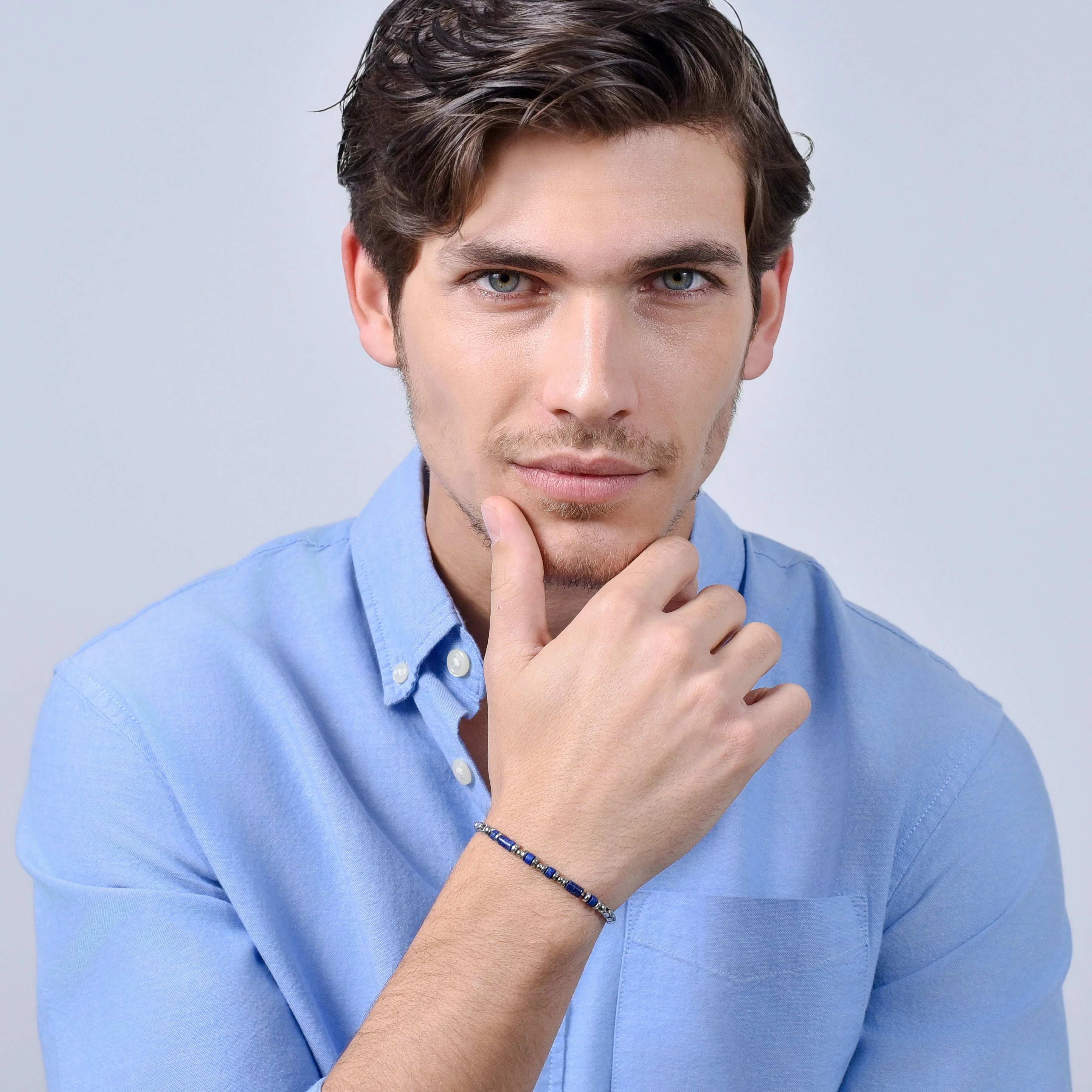 BRACCIALE UOMO IN ACCIAIO LAPIS BLU - Image 3