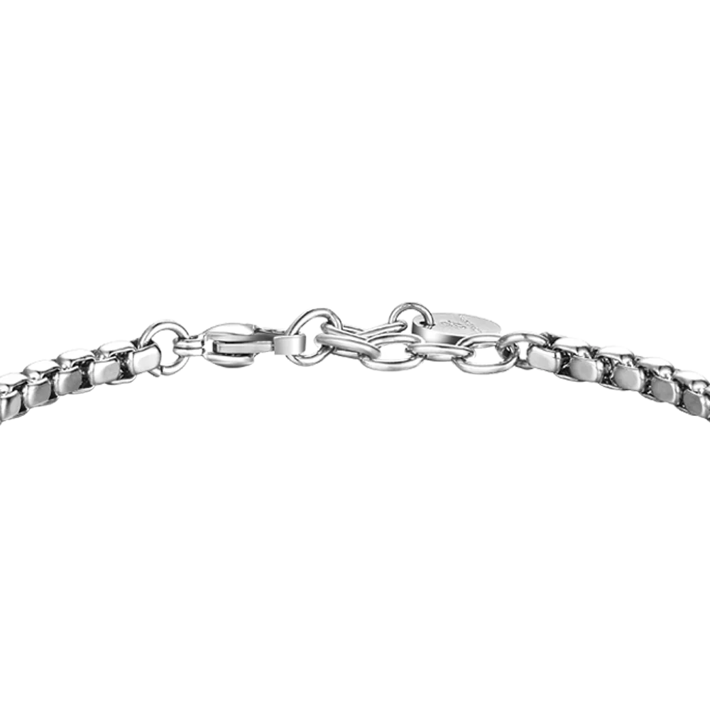 BRACCIALE UOMO IN ACCIAIO, PIASTRA CON ELEMENTO IP GOLD - Image 5