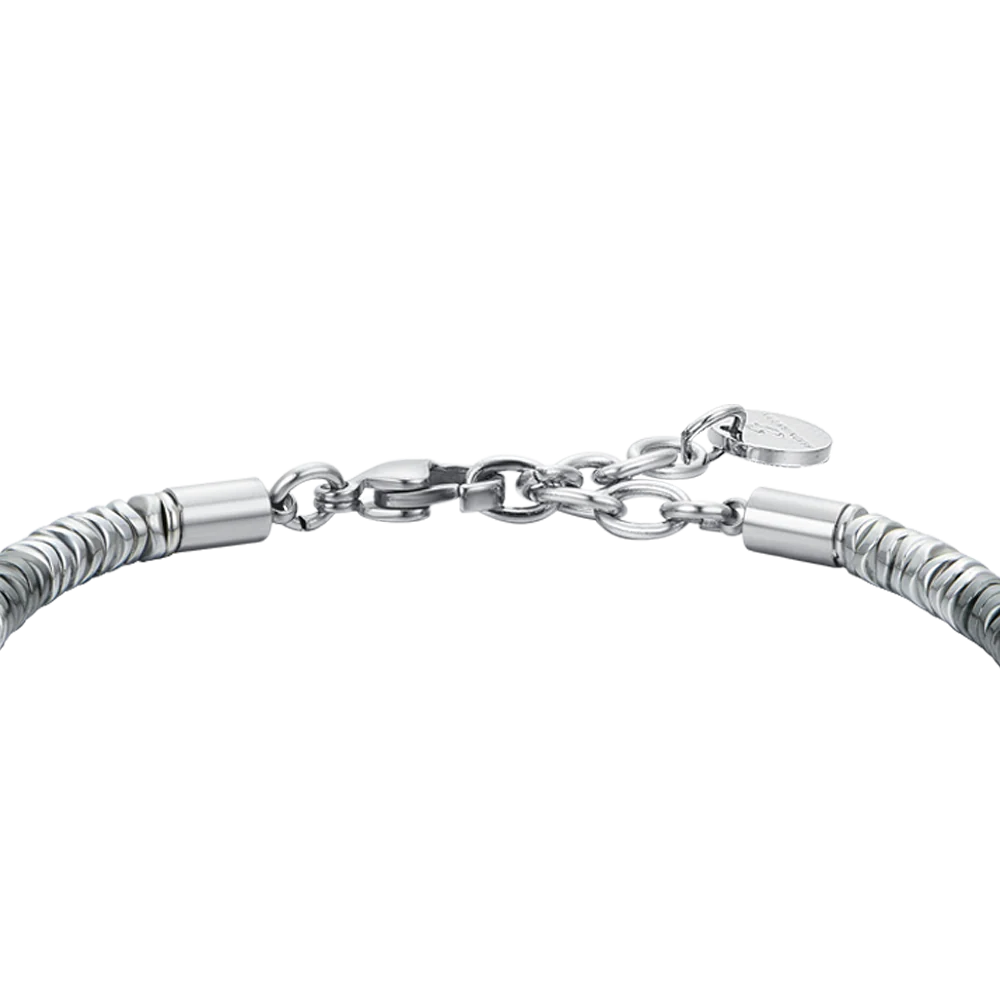 BRACCIALE UOMO IN ACCIAIO PIASTRA IP NERO - Image 5
