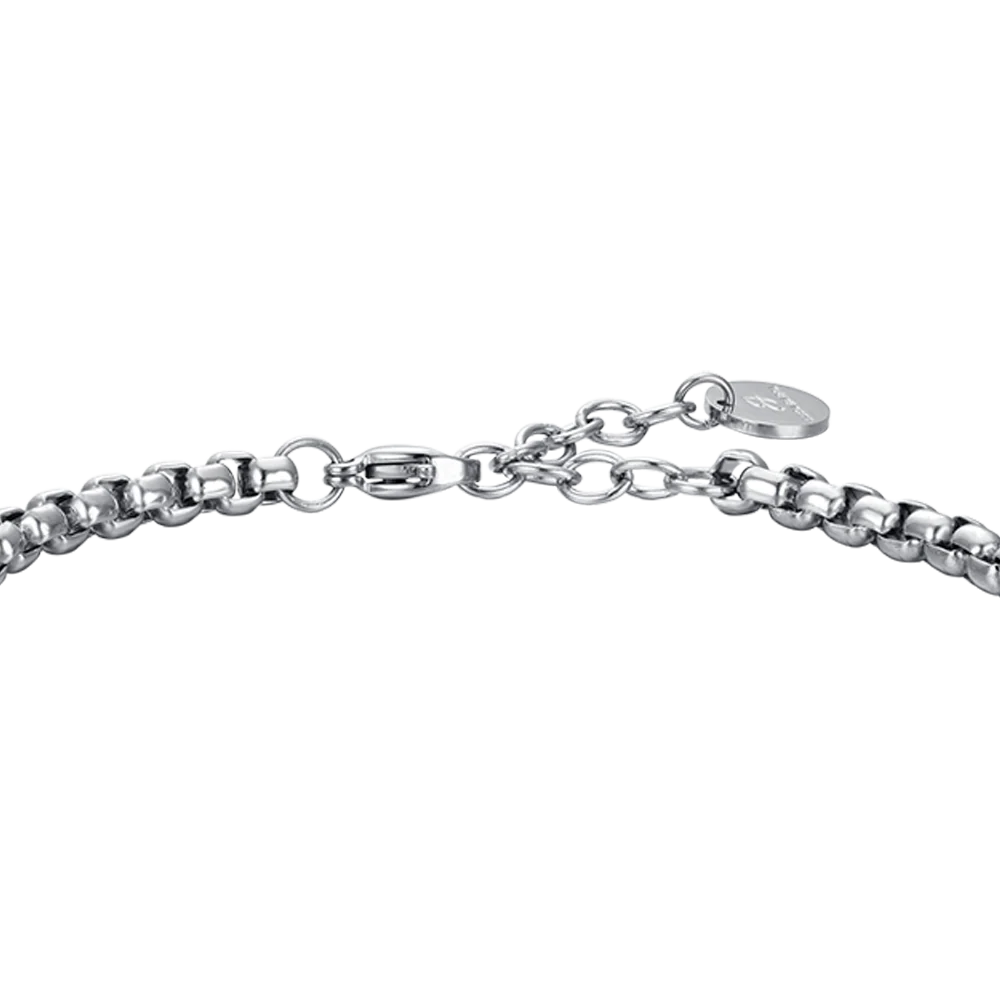 BRACCIALE UOMO IN ACCIAIO PIASTRA IP NERO NESSUN LIMITE AI TUOI SOGNI - Image 5
