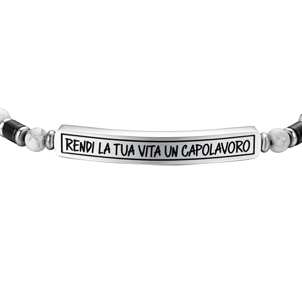 BRACCIALE UOMO IN ACCIAIO RENDI LA TUA VITA UN CAPOLAVORO - Image 4
