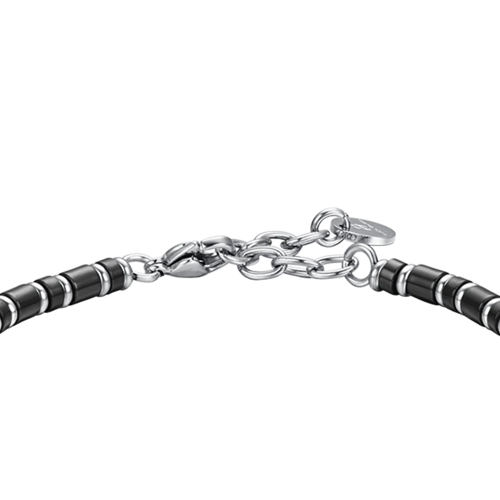 BRACCIALE UOMO IN ACCIAIO IP NERO TUTTO INIZIA CON UN SOGNO - Image 5