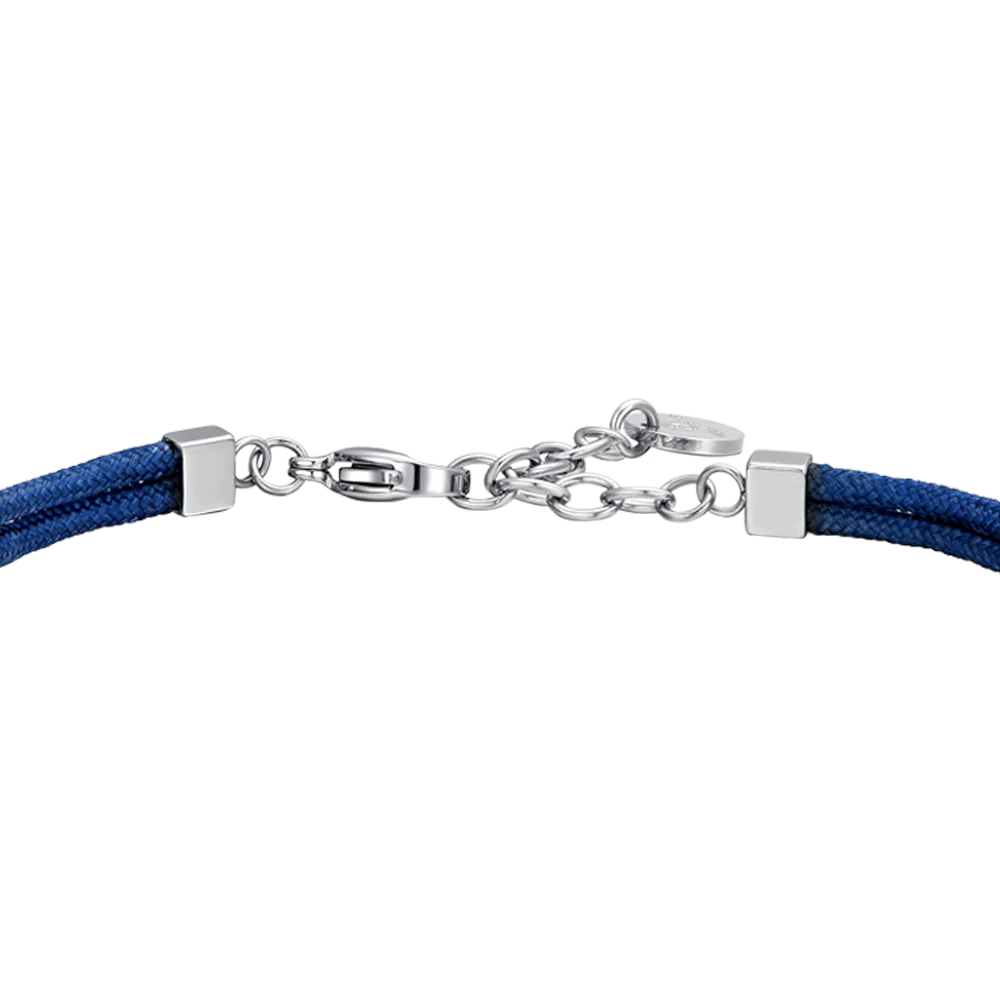 BRACCIALE UOMO IN CORDA BLU E ANCORA - Image 5