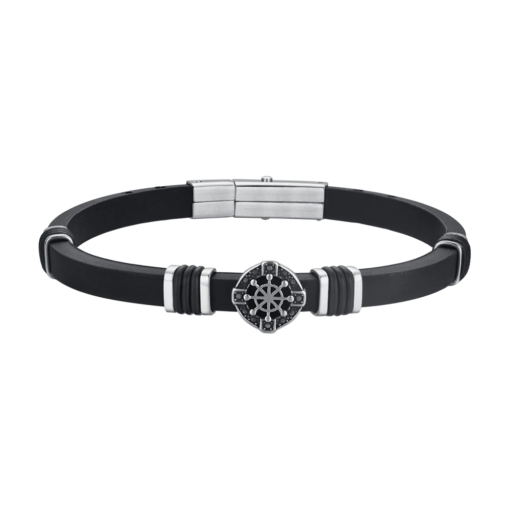 BRACCIALE UOMO IN SILICONE TIMONE