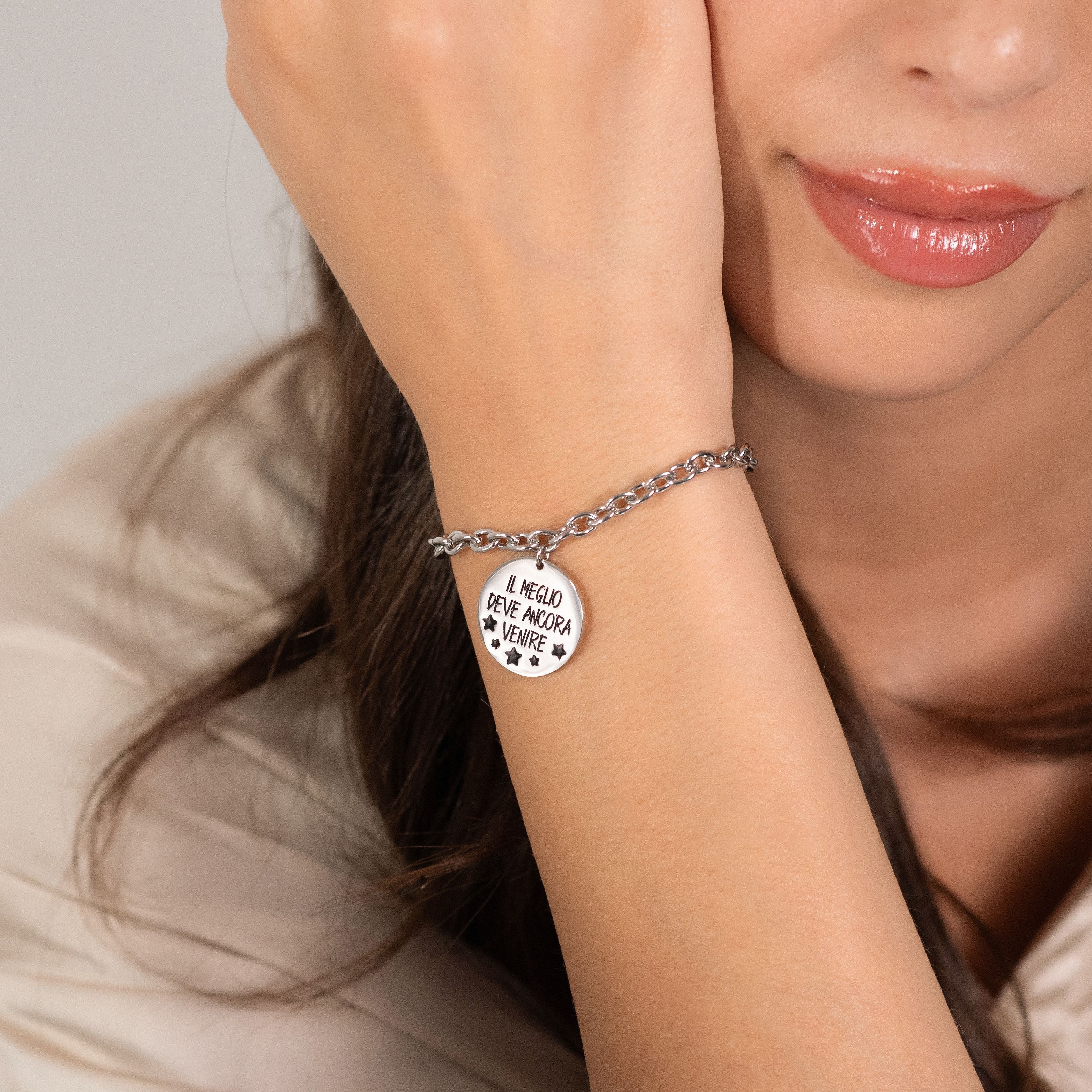 BRACCIALI COPPIA IN ACCIAIO IL MEGLIO DEVE ANCORA VENIRE - Image 3