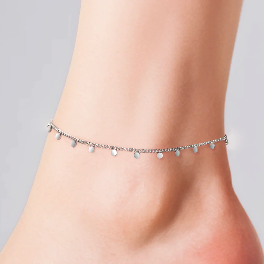 CAVIGLIERA DONNA IN ACCIAIO CON CERCHI - Image 2
