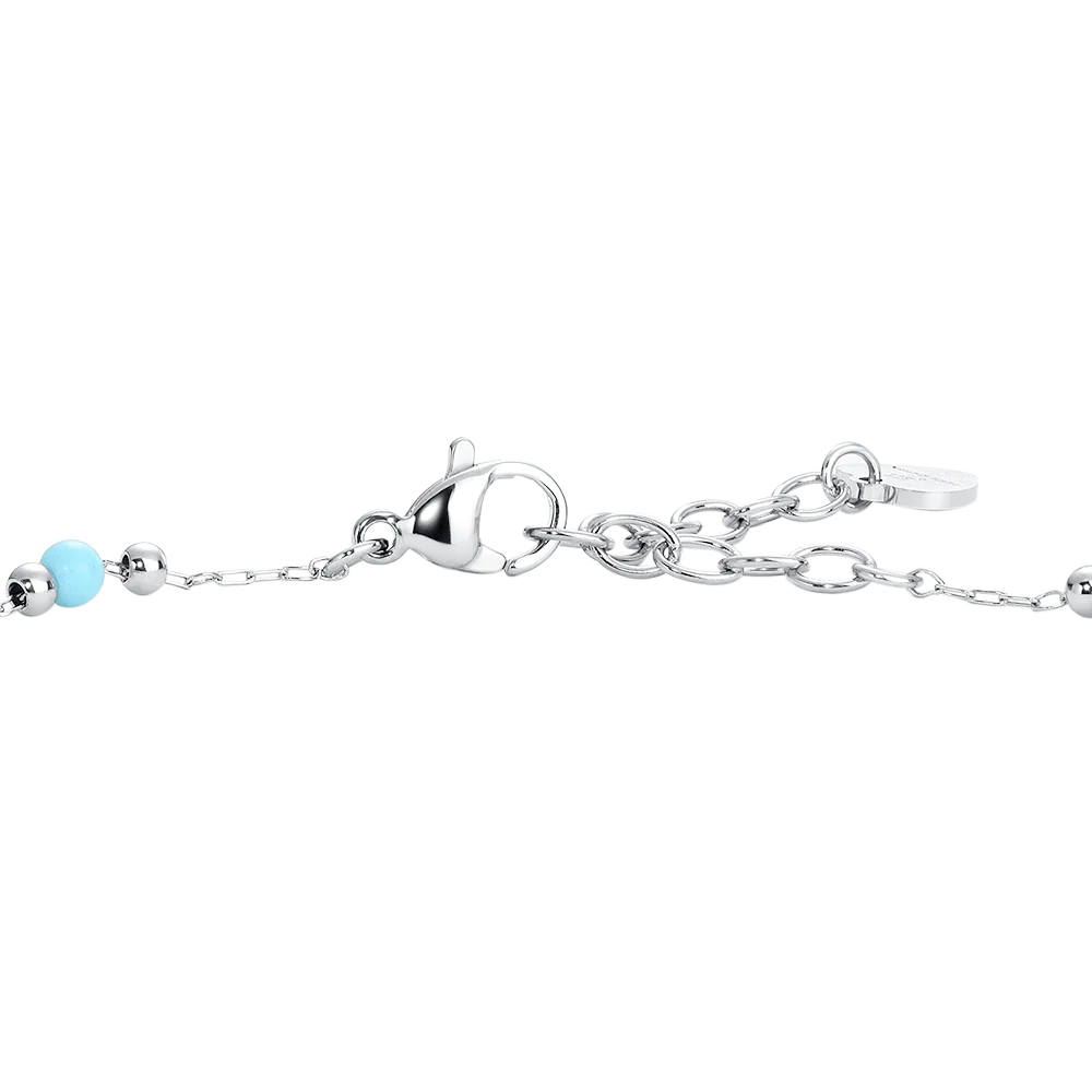 CAVIGLIERA DONNA IN ACCIAIO CON PIETRE TURCHESI - Image 6