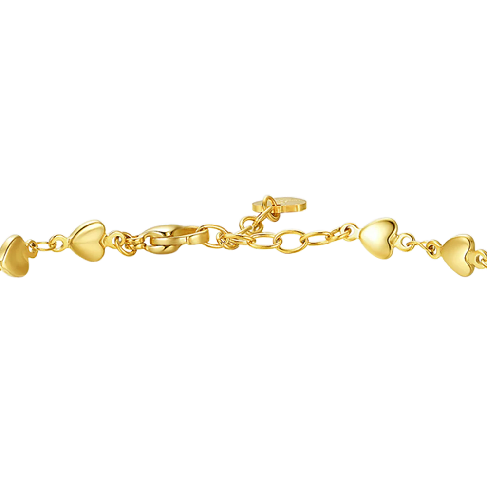 CAVIGLIERA DONNA IN ACCIAIO IP GOLD CON CUORI - Image 5