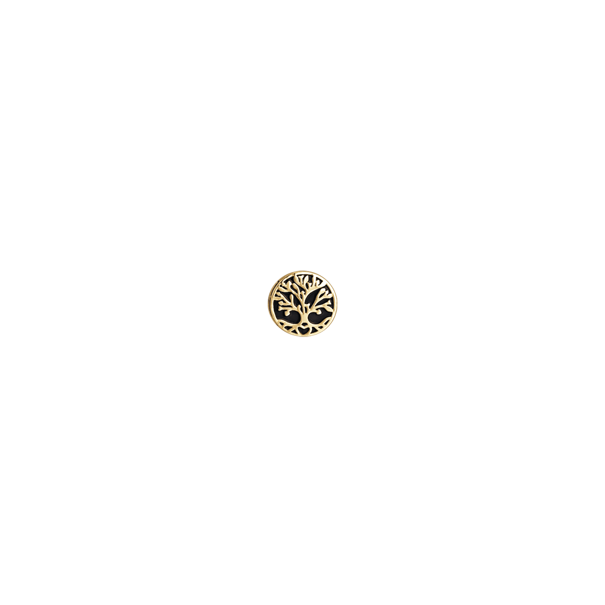 CHARM IN ACCIAIO IP GOLD ALBERO DELLA VITA