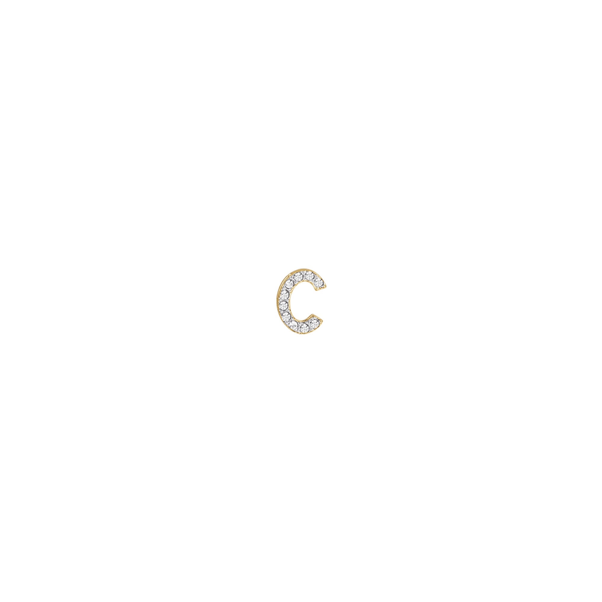 CHARM IN ACCIAIO IP GOLD CON CRISTALLI BIANCHI - Image 3
